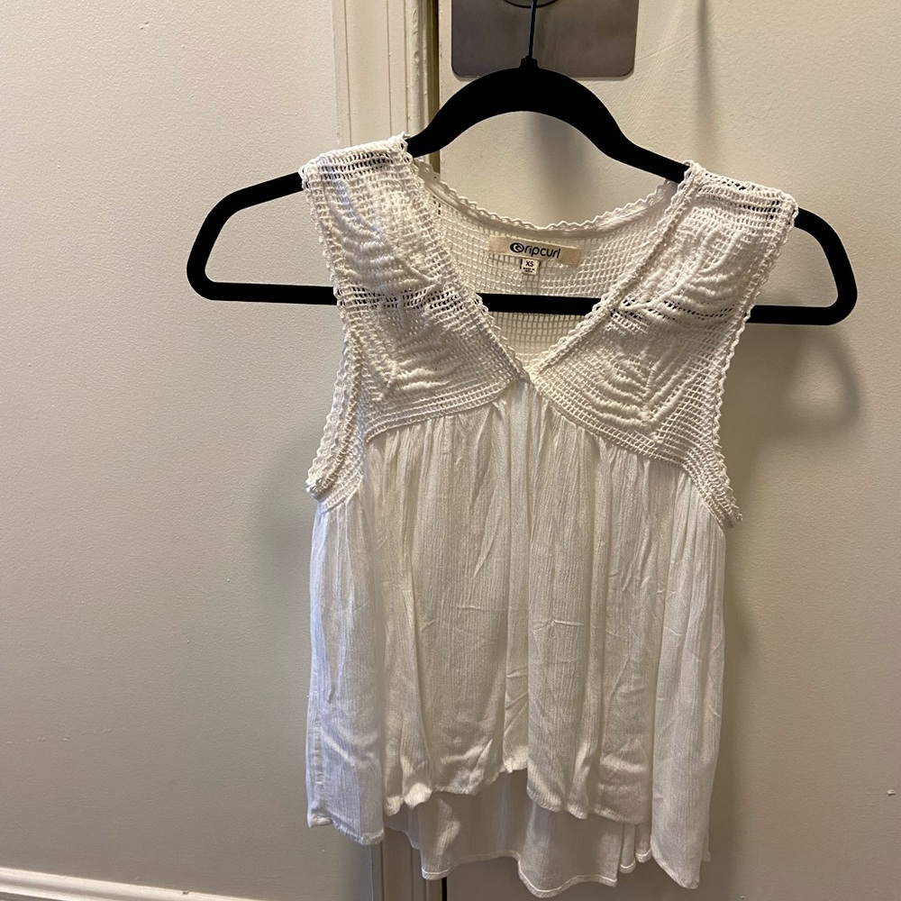 White Rip curl tank top